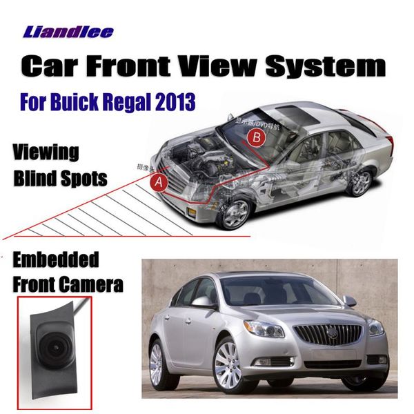 

car rear view cameras& parking sensors front logo grill camera for regal 2013 not reverse rearview wide angle