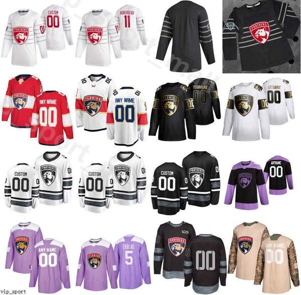 

men hockey 2020 florida panthers 7 colton sceviour jersey 9 brian boyle 52 mackenzie weegar 19 michael matheson camo veterans day customized, Black