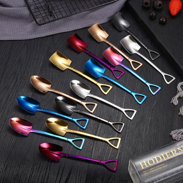 

spoons stainless steel 304 shovel spoon creative net red dessert mixing coffee fruit seasoning