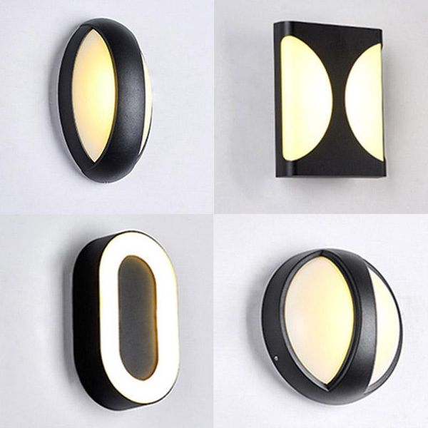 

outdoor wall lamps 6w 7w 12w modern led light waterproof porch courtyard garden lamp home decor lighting