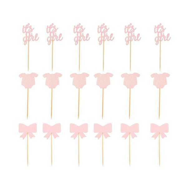 

other event & party supplies 24 pcs lovely cake er decor cupcake inserting decors paper