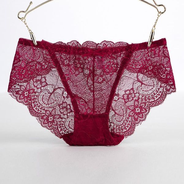

women's panties thin lace for woman underwear breathable soft lingerie female pink briefs transparent underpants cute, Black;pink