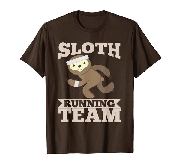 

sloth running team | funny i heart marathon gift t-shirt, White;black