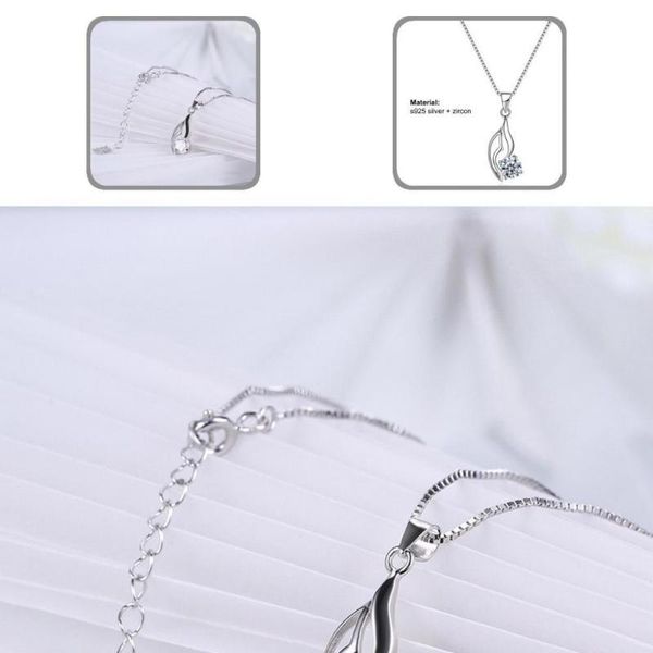 

pendant necklaces long lasting women hollow clavicle necklace decoration for going out, Silver