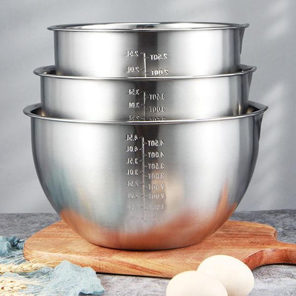 

stainless steel mixing bowls non slip whisking for salad cooking baking
