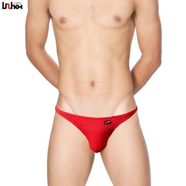 

uzbump bag thin edge cotton men's t-pants underwear 11001 red, Black;white