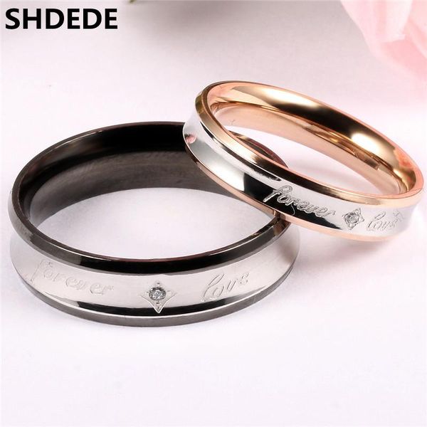 

cubic zirconia rings for men womens wedding and engagement ring set fashion couple jewelry lover's gift -or283, Slivery;golden