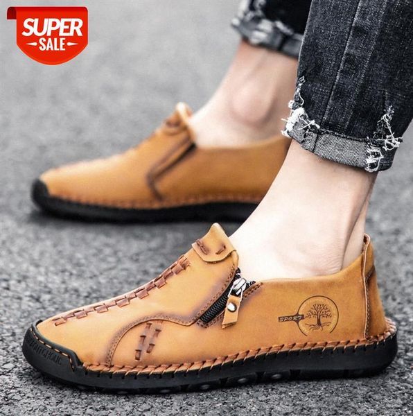 

men's shoes casual leather solid color mid-large size #kr76