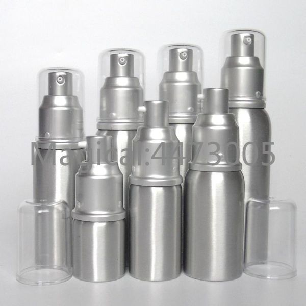 

storage bottles & jars 50pcs high-grade 20/30/50/60ml aluminum empty packing bottle press lotion cosmetic emulsion pump vials sample subpack