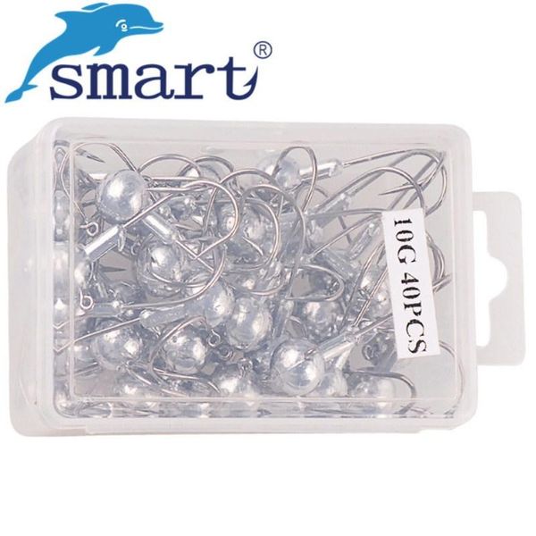 

20pcs-50pcs 1.5g-20g 2cm-4.9cm high carbon lead-head hook plastic box barbed jig bait fishing tackle pesca accessories hooks