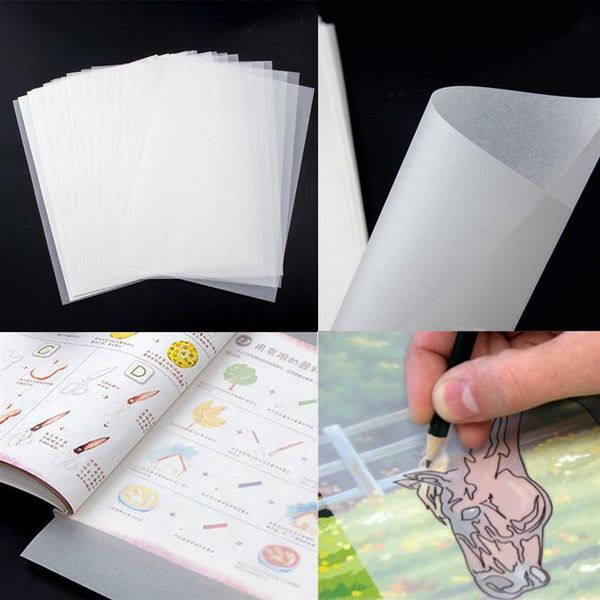 

50/100/150pcs a4 translucent tracing paper, reusable painting double-sided carbon paper gift wrap
