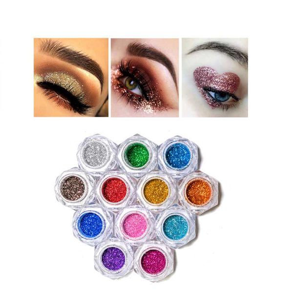 

nail art kits 12 color nails accesorios gold foils glitter flake paillette chip design shinny decoration eye shadow makeup