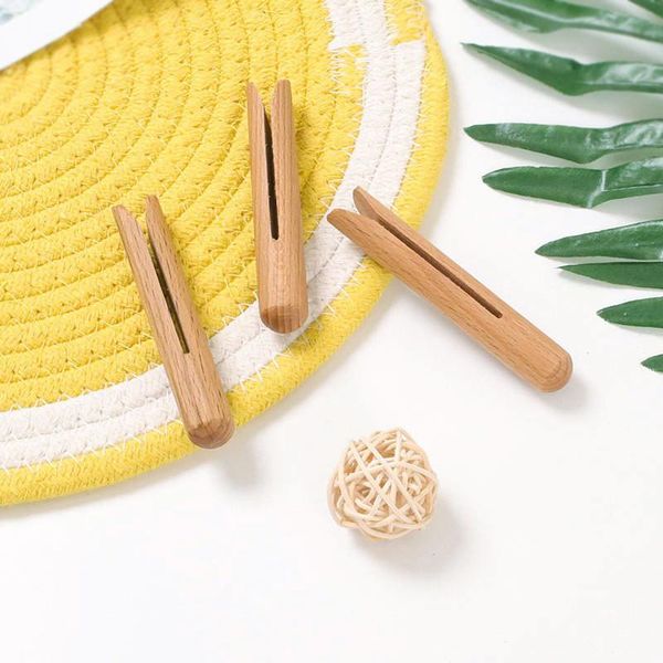 

wood bag clips nordic gadgets inteligentes clip kitchen storage organization tools