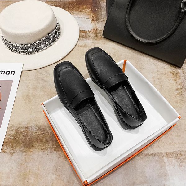 

single sandals large fashion lefu shoes women's british style low heel grandma flat 988-39 vc71, Black