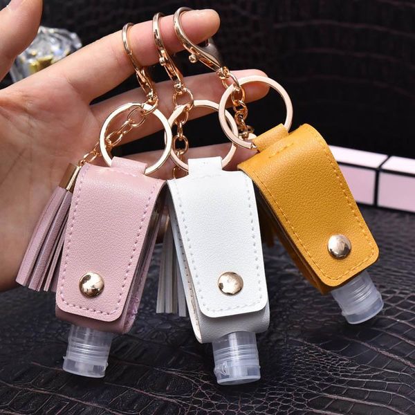 

liquid soap dispenser 1pcs empty portable hand sanitizer bottle keychain holder reusable washing gel storage with