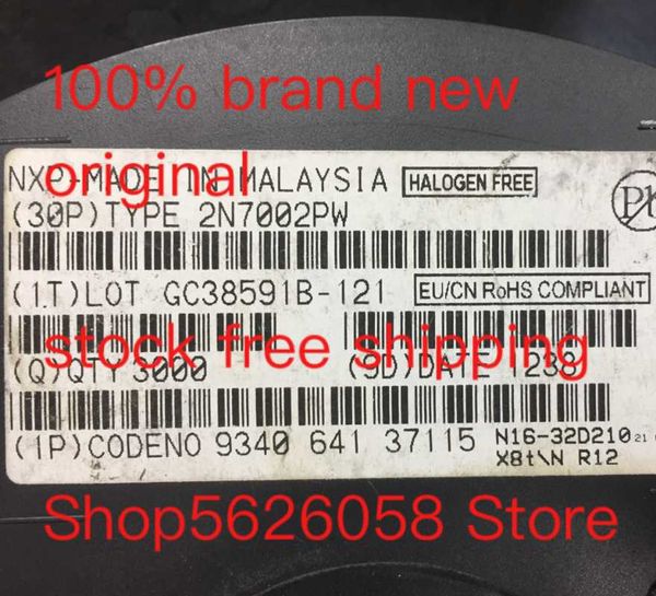 

smart power plugs 2n7002pw sot323 100% original 10pcs-100pcs/lot stock