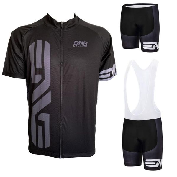 

racing sets pro team dna cycling jersey set 2021 summer nve black clothing mtb bike clothes bicycle bib shorts maillot culotte wear, Black;blue