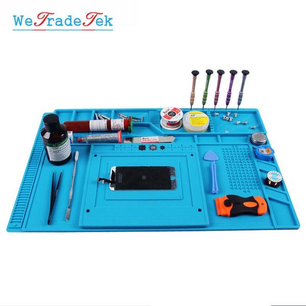 

heat insulation silicone maintenance mat bga soldering station silicon pad phone esd repair working platform cell repairing tools