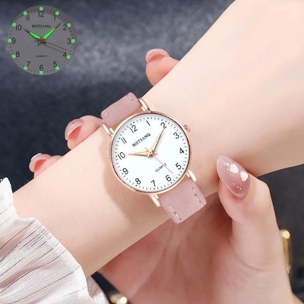 

wristwatches watch women fashion casual leather belt wristwatch simple ladies small dial quartz clock dress women's watches, Slivery;brown