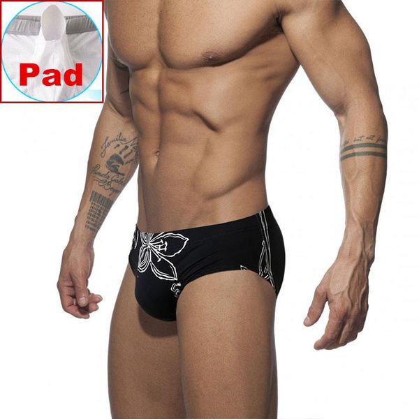 Herren Bademode Bade Push-Up-Pad Schwimmen Briefs Sexy Sunga Männer Wasserdichte Badehose Surfen Shorts Männlich Low Rise Badeanzüge männer