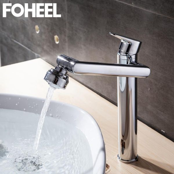 

bathroom sink faucets foheel high faucet tap degree rotating basin mixer water for