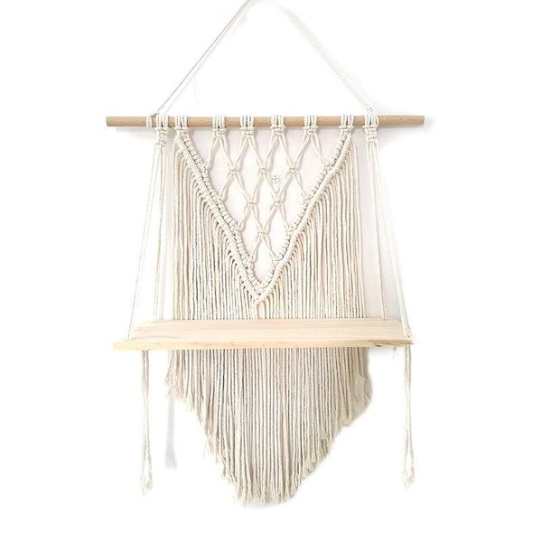 

tapestries macrame wall hanging shelf bohemian style handmade home kids room decoration tassel tapestry