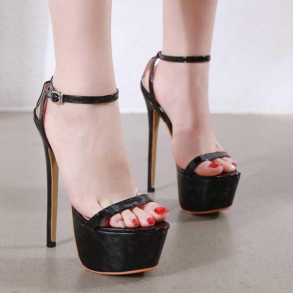 

dress shoes 2021 16cm party high heels heeled with stiletto, Black