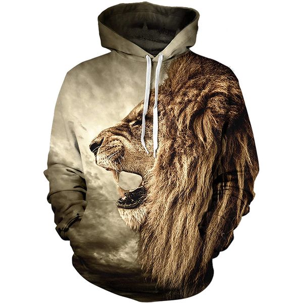 

firebird 3d printing hoodie visual impact party punk gothic round neck sweater hoodie, Black