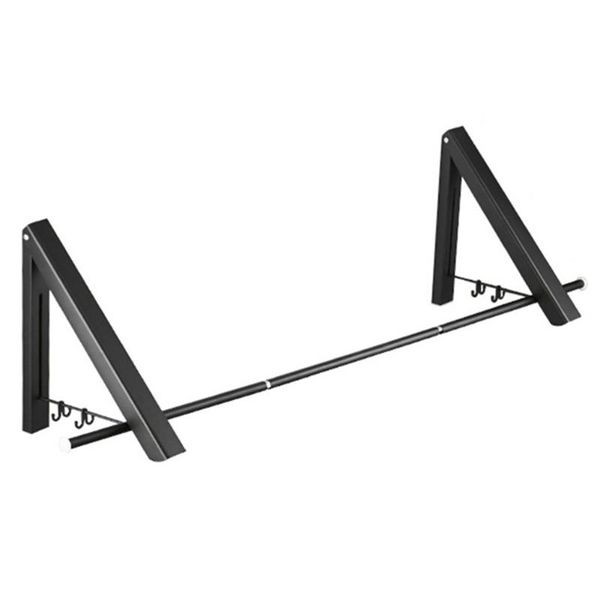 

folding clothes hanger foldable multifunction wall mounted rail drying rack andf889 hangers & racks