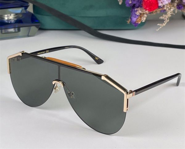 

popular designer men women sunglasses 0584 shield shape half frame glasses vintage fashion style anti-ultraviolet come with box, White;black