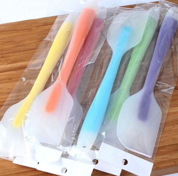 

wedding translucence silicone spatula cake scraper cake cream butter spatula mixing batter scraper brush silicone baking tool fast ship, White