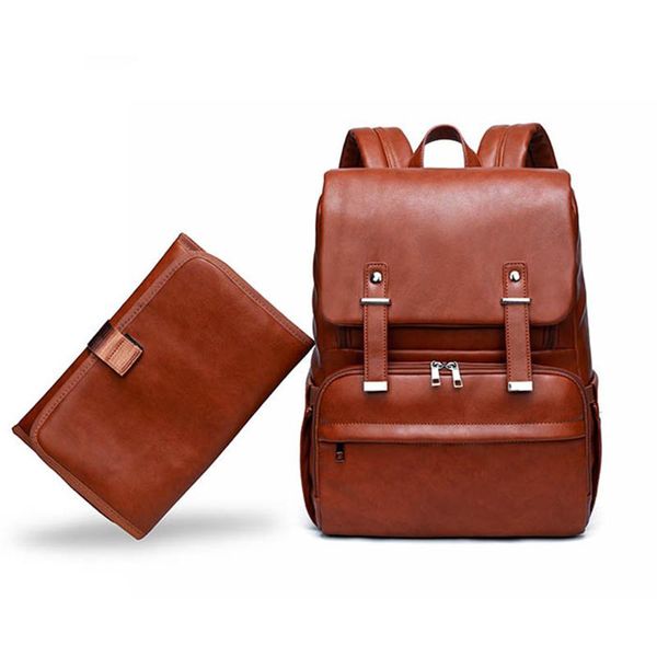 

diaper bags fashion mummy pu bag thermal insulation travel maternity backpack nappy changing stroller baby oem higher quality