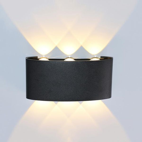 

outdoor wall lamps 6w led terrace lamp waterproof aluminum lights porch garden corridor stair sconce indoor light