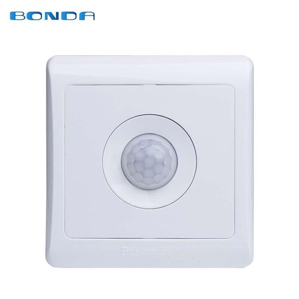 

smart home control 2021 arrivals 220v 86 wall led infrared energy-saving delay lights lamps motion sensor light switch