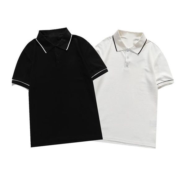 

c-2062 men summer sportwear golf polo shirt white black red tees pullovers casual loose short sleeve stand collar t-shirt