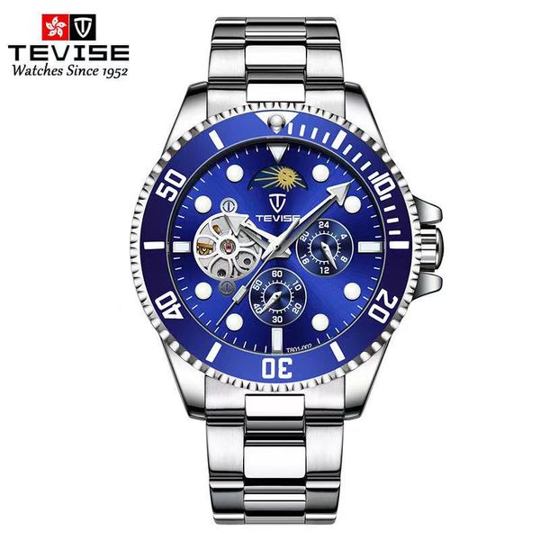 

watch fashion make montre water resistant de luxe automatic mechanical little swan with waterproof female table luminous factory direct sell, Slivery;brown