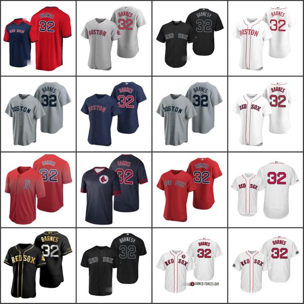 

boston red sox gray 32 matt barnes men women youth jersey, Black;red