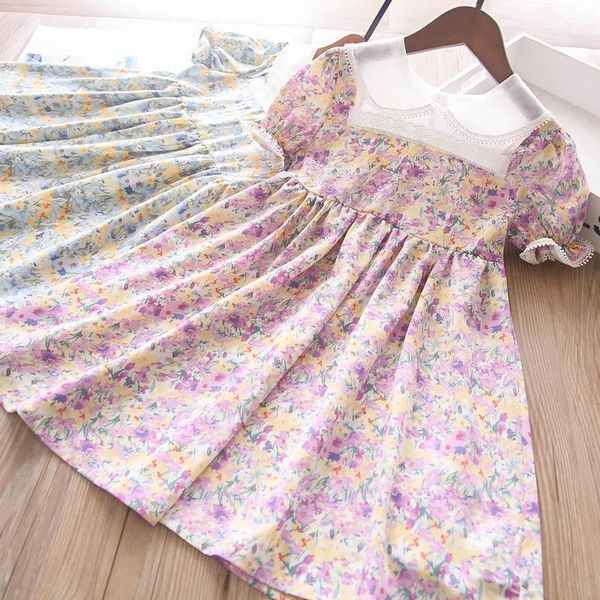 

girl's dresses chiffon dress wholesale for girls, Red;yellow