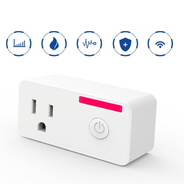 

smart power plugs 110v-220v home wall charger adapter 15a us standard electrical plug socket outlet panel wifi