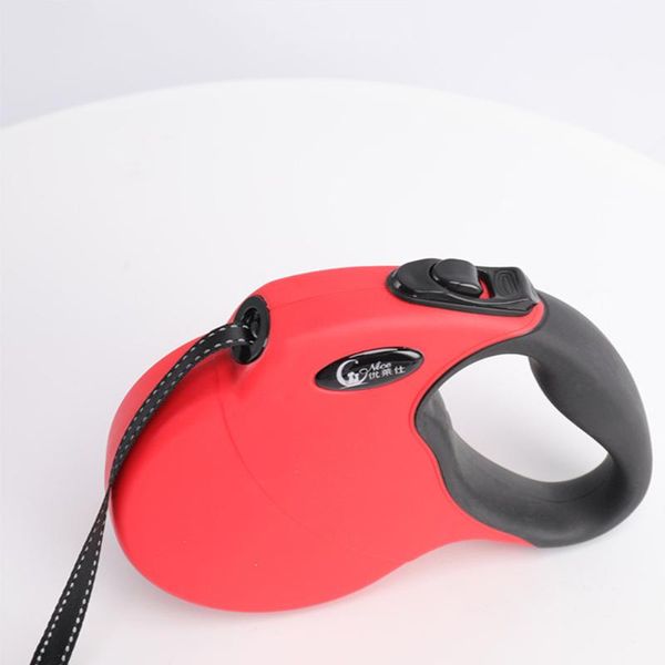 

dog collars & leashes 3m 4m 5m nylon walking leash for small dogs cats pet leads retractable 4 colors sizes puppy auto traction rope