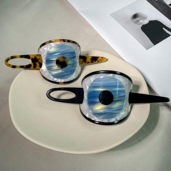 

hair clips & barrettes ins korea boho daily evil eye big hairpin back of head funny colorful hairpins accessories for women girls, Golden;silver