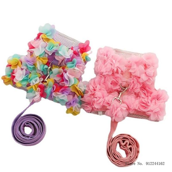 

dog collars & leashes cat puppy small harness vest doggie chihuahua yorkshire maltese shih tzu pomeranian poodle bichon pet clothes lead lea