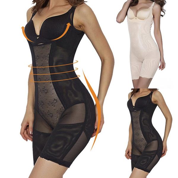 

women's shapers shapewear body shaper womens bulifter waist trainer corrective slimming underwear bodysuit sheath belly faja girdle bel, Black;white