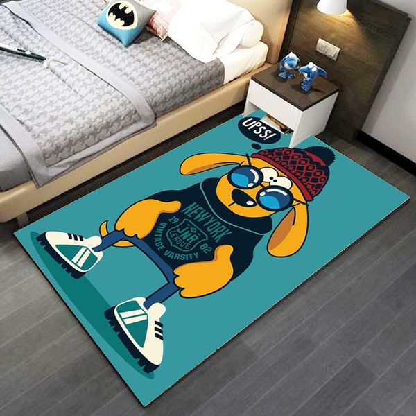 

carpets baby game rug 3d printed soft modern cartoon animals pattern child carpet kids play crawl antiskid floor mat