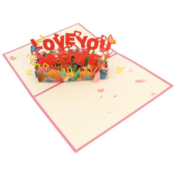 

greeting cards 1 set 3d loving blessing flower design wedding