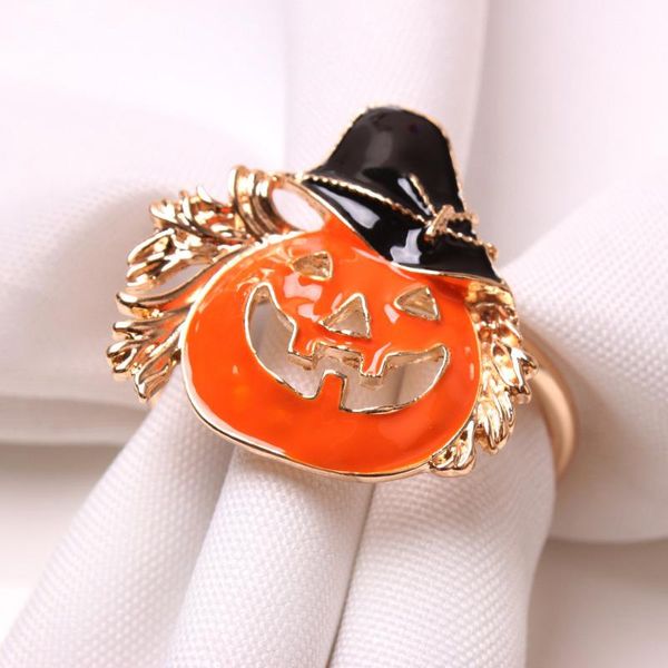 

napkin rings 12pcs/halloween thanksgiving pumpkin hat ring table decoration for holiday reception el gifts