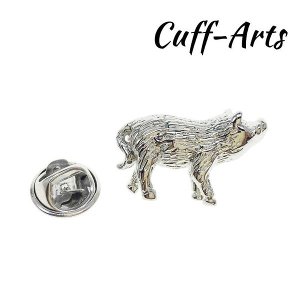 

pins, brooches brooch lapel pin for men badge snorting pig design novelty by cuffarts p10318, Gray