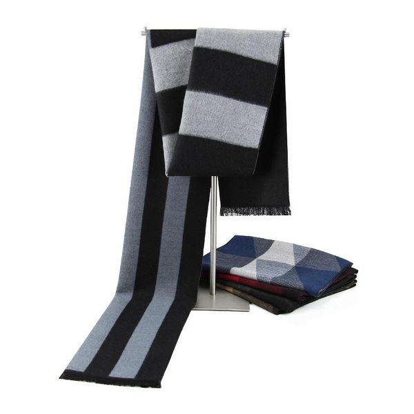 

scarves men's scarves,autumn and winter scarves,imitation cashmere scarves,warm scarves,winter business scarves,scarves for men, Blue;gray