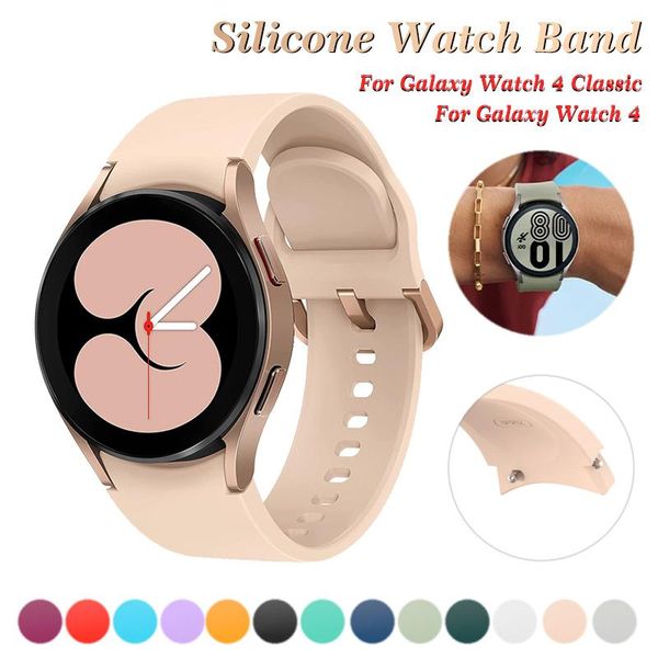 

watch bands 20mm silicone strap for samsung galaxy 4 classic 42mm 46mm band wristband bracelet 40mm 44mm, Black;brown