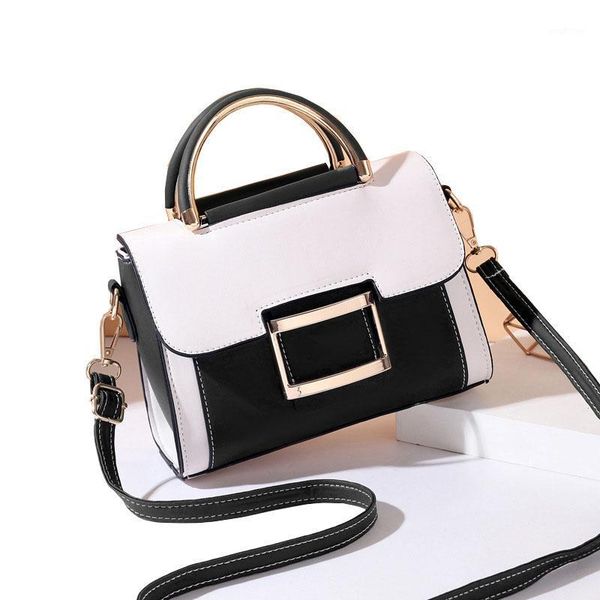 

evening bags women's shoulder bag 2021 large-capacity stitching hand hold portable messenger pu material woman